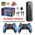 X2 Wireless 30000 Games Stick 4K 3D HD Retro Video Blue Game Console 64G  Retro Games Children Gift Gamepad Stick