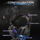 High Quality 3.5mm Jack Stereo Wired Led Gaming Headset Headphone with Microphone for PC Phone Balance Sounds Perfect for Gamer