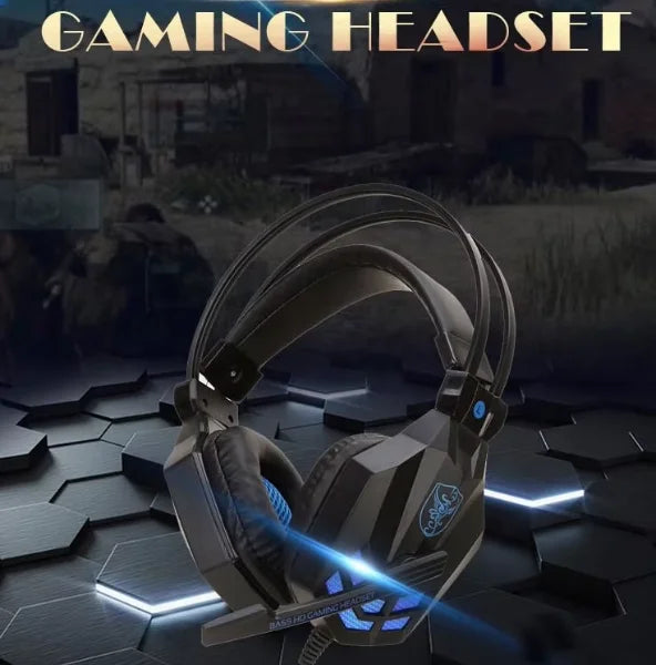 High Quality 3.5mm Jack Stereo Wired Led Gaming Headset Headphone with Microphone for PC Phone Balance Sounds Perfect for Gamer