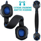 3.5mm Wired Headset Gaming Headset 120° Adjustable Gamer Headset With Noise Cancelling Microphone For PS4/PS5/Xbox/Smartphone/PC
