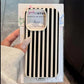Colorful Striped Minimalist INS Couple Phone Case For iPhone 17 16 11 13 12 14 15 Pro Max XS X XR 7 8 Plus 16E 16 17 Pro Cover