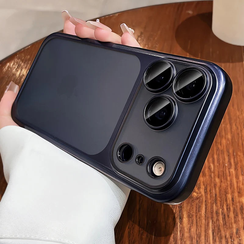 New Soft Matte Plating Case For iPhone 17 16 15 14 13 12 11 Pro Max With Lens Film Protection Translucent Silicone Cases Cover
