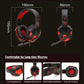 3.5mm Wired Headset Gaming Headset 120° Adjustable Gamer Headset With Noise Cancelling Microphone For PS4/PS5/Xbox/Smartphone/PC