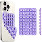 Silicone Suction Cup Phone Case Mount Double Sided Hands-Free Strong Grip Holder for Selfies and Videos for iPhone Android