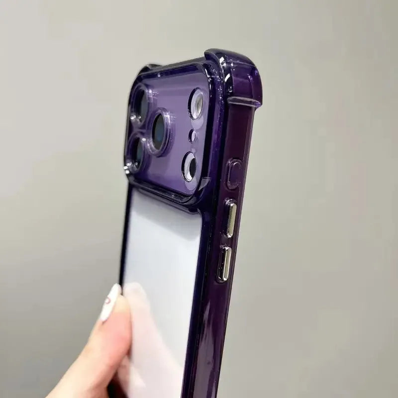 Luxury Shockproof Transparent Phone Case For iPhone 17 Pro 16 15 14 13 12 11 17 Pro Max 17 Air Clear Soft Bumper Cases Cover
