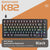 75% Mechanical Keyboard Wired with Media Knob, APAYADO Black Gaming Keyboard,Hot-Swap,ABS Cap Transparent Character Backlighting