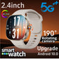 M99 Smartwatch 5G With 2.4inch Amoled Screen 900W Rotating Camera WIFI GPS Position Compass NFC Bluetooth Smart Watch Men Women